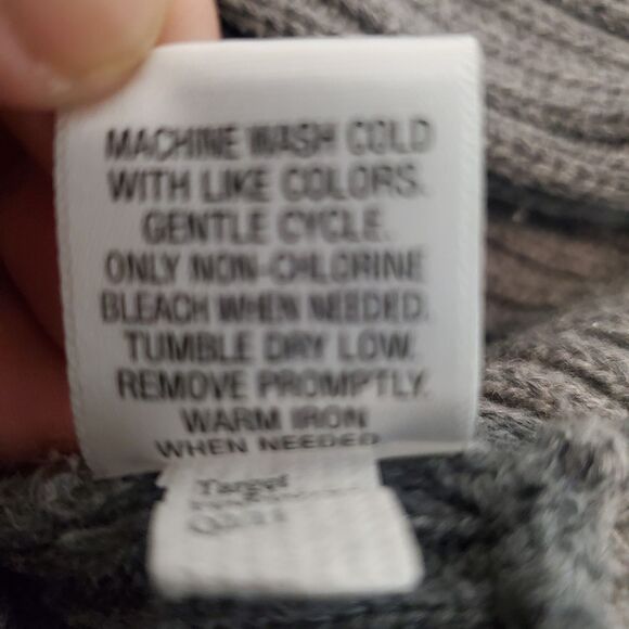 Merona Waterfall Cardigan Soft Comfort Knit Womens Size M Gray Open Front - Picture 10 of 11